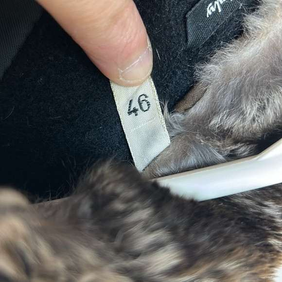 Cinzia Rocca Italian Baby Alpaca Black Winter Coat with Luxurious Fur Co… - Picture 9 of 13